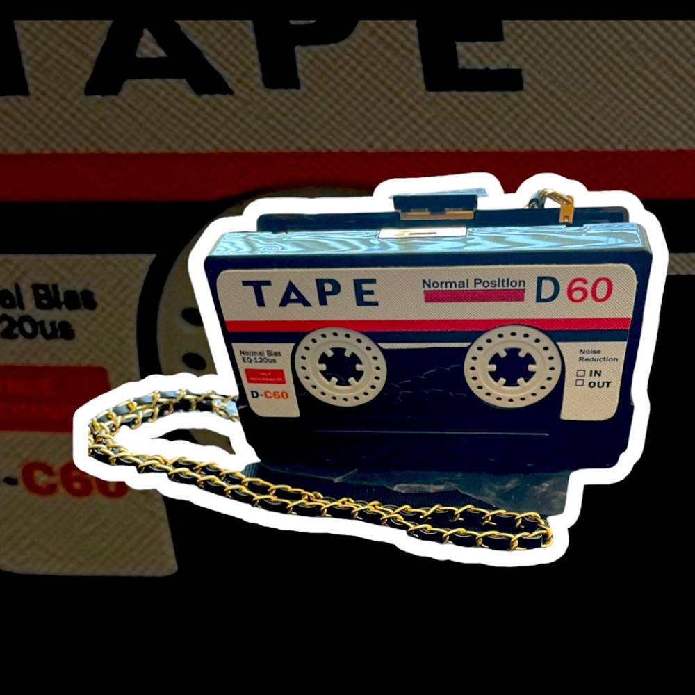 Cute cassette tape Purse